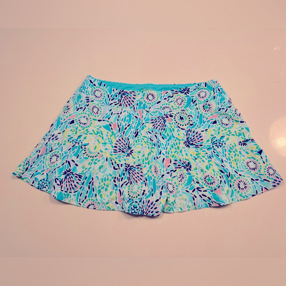 EUC Lilly Pulitzer Corrine Skort Blue Ibiza Size M